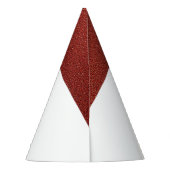 バラモダン金ゴールド銅グリッタースウィート16誕生日 パーティーハット (裏面)