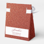 バラモダン金ゴールド銅グリッタースウィート16誕生日 フェイバーボックス (裏面サイド)