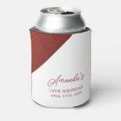 バラモダン金ゴールド銅グリッタースウィート16誕生日 缶クーラー (缶裏面)