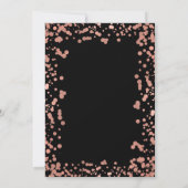 バラモダン金ゴールド18番目の誕生日フォイルドット 招待状 (裏面)