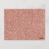 バラモダン金ゴールド40th誕生日の写真Save The Date ポストカード (裏面)