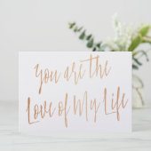 バラモダン金ゴールド「あなたは私の人生の愛である」 招待状 (スタンド正面)