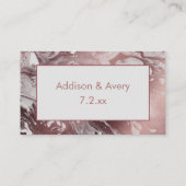 バラモダン金ゴールド&ライトグレイMarbled Thank You エンクロージャーカード (裏面)