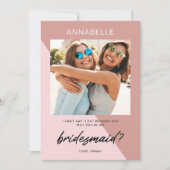 バラモダン金ゴールドBridesmaidの提案 招待状 (正面)