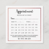 バラモダン金箔カレンダーアポイントメントカード エンクロージャーカード (正面)