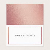 バラモダン金箔カレンダーアポイントメントカード 名刺 (外部フラット)