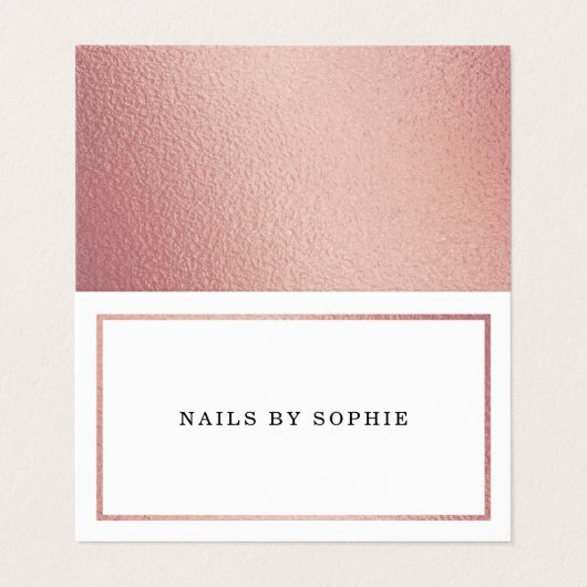 バラモダン金箔カレンダーアポイントメントカード 名刺 (外部フラット)