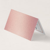 バラモダン金箔カレンダーアポイントメントカード 名刺 (裏面)