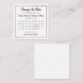 バラモダン金箔カレンダー日付の変更 エンクロージャーカード (正面/裏面)