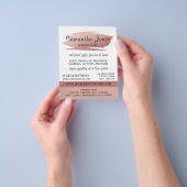 バラモダン金箔ブラッシュストローク、ジュエリー店 チラシ (手)