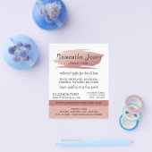 バラモダン金箔ブラッシュストローク、ジュエリー店 チラシ (シングル)