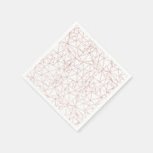 バラモダン金箔幾何銅ポリゴン スタンダードカクテルナプキン (角)