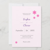 バラモチーフ募集 招待状 (正面)