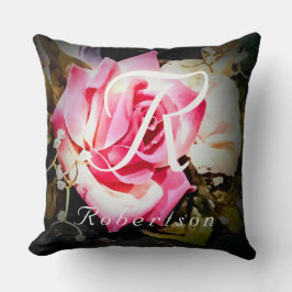 バラモノグラムのカソリッ結婚クの贈り物 クッション