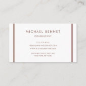 バラモノグラムの金ゴールド金属箔コンサルタント 名刺 (裏面)