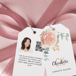 バラモノグラムビジネスQRフォトインスタグラムラベル ギフトタグ