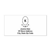 バラモノグラム差出人住所 セルフインキングスタンプ (デザイン)