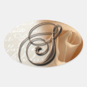 バラモノグラムSオーバル結婚式の引き出物シール 楕円形シール (正面)