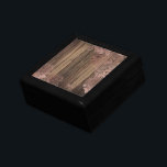バラユニーク金ゴールドウッドレース効果パターン ギフトボックス<br><div class="desc">このデジタル高品質的に作成されたデザインは、木の模様にフェイク対して美しいバラ金ゴールドレースフェイクを備えている。簡単にカスタマイズモノグラムのイニシャルとテスト。選択の日付。クリスマスを含むすべての行事や特別な休日のための完璧なギフトと記念アイディア。</div>