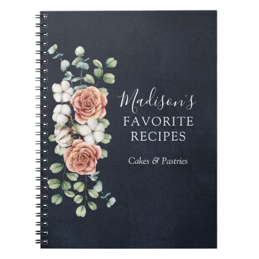 バラユーカリフローラ植物学素朴レシピ ノートブック (正面)