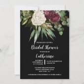 バラユーカリ葉フローラグリーンリーシック 招待状 (正面)