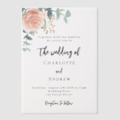 バラユーカリ赤面結婚ズ ベラム紙招待状 (正面)