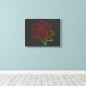 バララインスケッチキャンバス キャンバスプリント (インサイチュ (ウッドフロア))