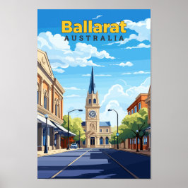 バララットオーストラリア旅行アートヴィンテージ ポスター