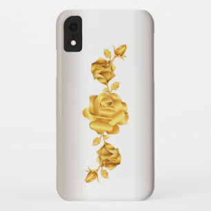 バララバーズデザイン金ゴールドオンシルバー iPhone XRケース