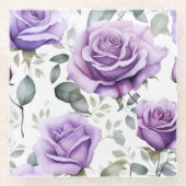 バララバーズバイオレット ガラスコースター (正面)