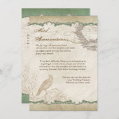 バララフランスのブバードヴィンテージレースアップルグリーン エンクロージャーカード (正面/裏面)