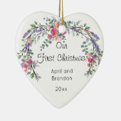 バララベンダーとユーカリ |初めてのクリスマス セラミックオーナメント (右)