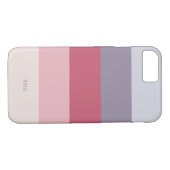 バララベンダーパープルピンクモノストライプのグラムケース Case-Mate iPhoneケース (裏面(横))