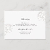 バラリッチアイボリーブラックタイウェディング エンクロージャーカード (正面)