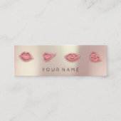 バラリップナース化粧品インジェクターQrコードロゴ スキニー名刺 (正面)