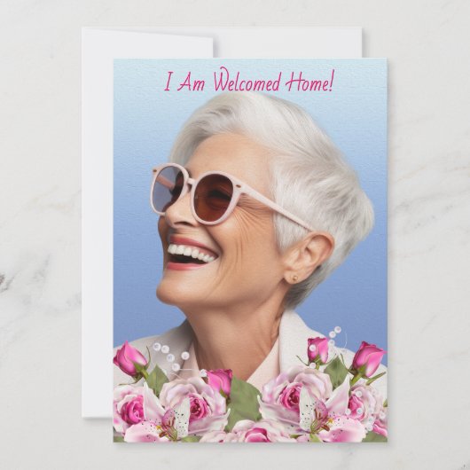 バラリリーパールピンク葬儀プログラム 案内状 (正面)