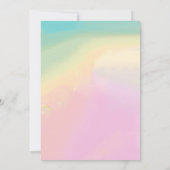 バラリリー&ホワイト薄紫メモリアル 招待状 (裏面)