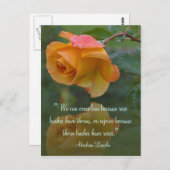 バラリンやる気を起こさせるカン引用文はがき ポストカード (正面/裏面)