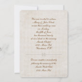 バラリングや輪の誓いの更新 招待状 (裏面)