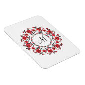 バラリングパーソナライズされたモノグラムイニシャル マグネット (右側)