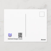 バラリング付きパレーキ食べー誕生日はがき ポストカード (裏面)