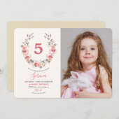 バラリース第五誕生日 招待状 (正面/裏面)