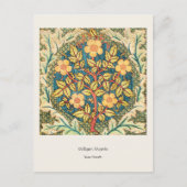 バラリース – ウィリアムモリスヴィンテージアートフローラ ポストカード (正面)