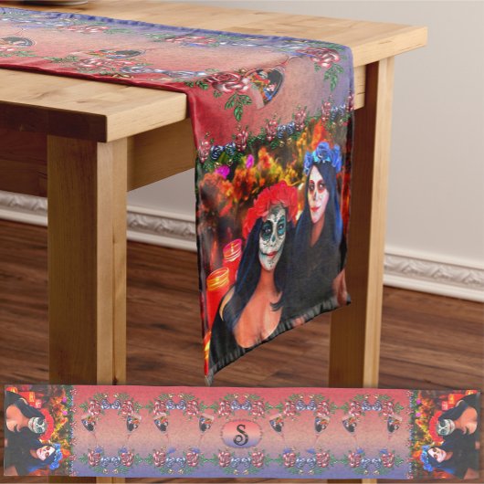 バラルタカトリナスワイン,花と蝋燭1718 ミディアムテーブルランナー