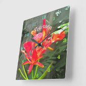 バラルタフレーミング美しい1583 スクエア壁時計 (傾斜)