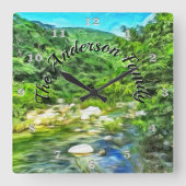 バラルタリバーサウス0366 スクエア壁時計 (正面)