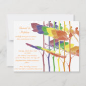 バラレインボー 招待状 (裏面)