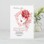 バラレッドキンセアニラ招待状 招待状 (スタンド正面)