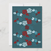 バラレッドスノーホワイトアンドベア招待状 招待状 (裏面)