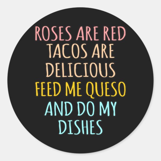 バラレッドバレンタインロマンチックバレンタインデイカップル ラウンドシール (正面)